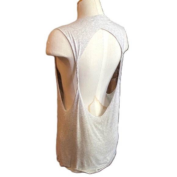 Graphic gray Rock 'n' Ink cut out tee tank top - Picture 9 of 10